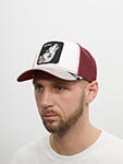 Бейсболка GOORIN BROTHERS арт. 101-1120 (белый / бордовый / серый)
